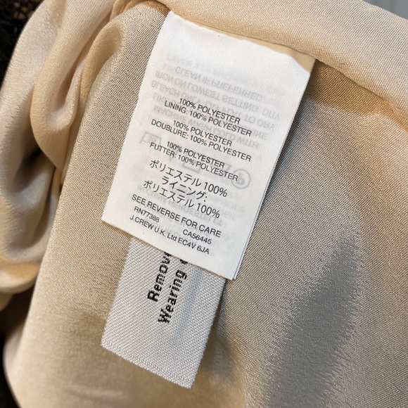 J.Crew Black Fringe Lace Dress - Picture 8 of 9